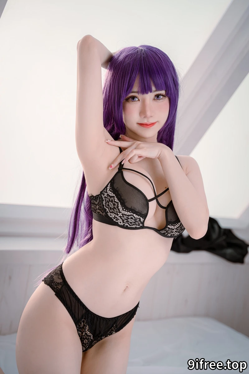 Sally多啦雪 (Sally Dorasnow) Fern Black Lingerie [61P-382MB] - 就爱免费-就爱免费